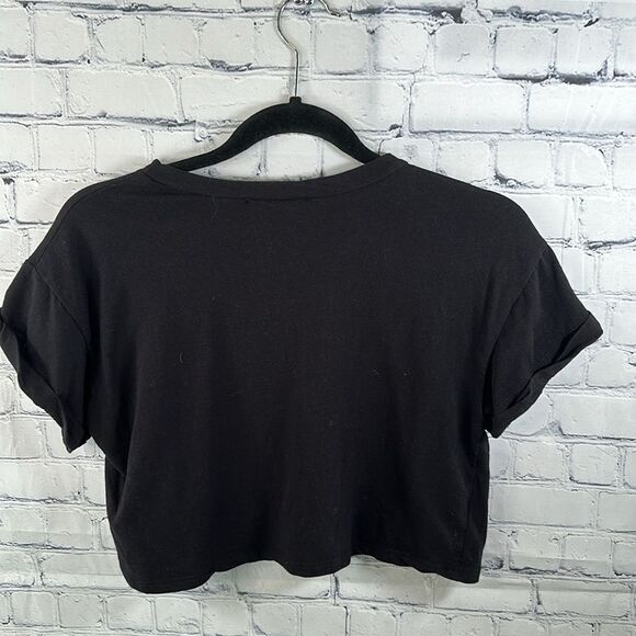 🖤 Forever 21 Black Oversized Short Sleeve T-Shirt - Size Small - Picture 3 of 3
